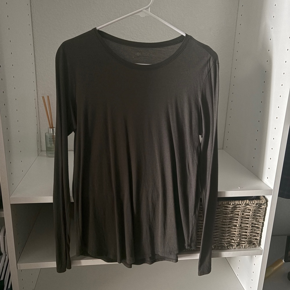 Figs Long Sleeve Tee - Black